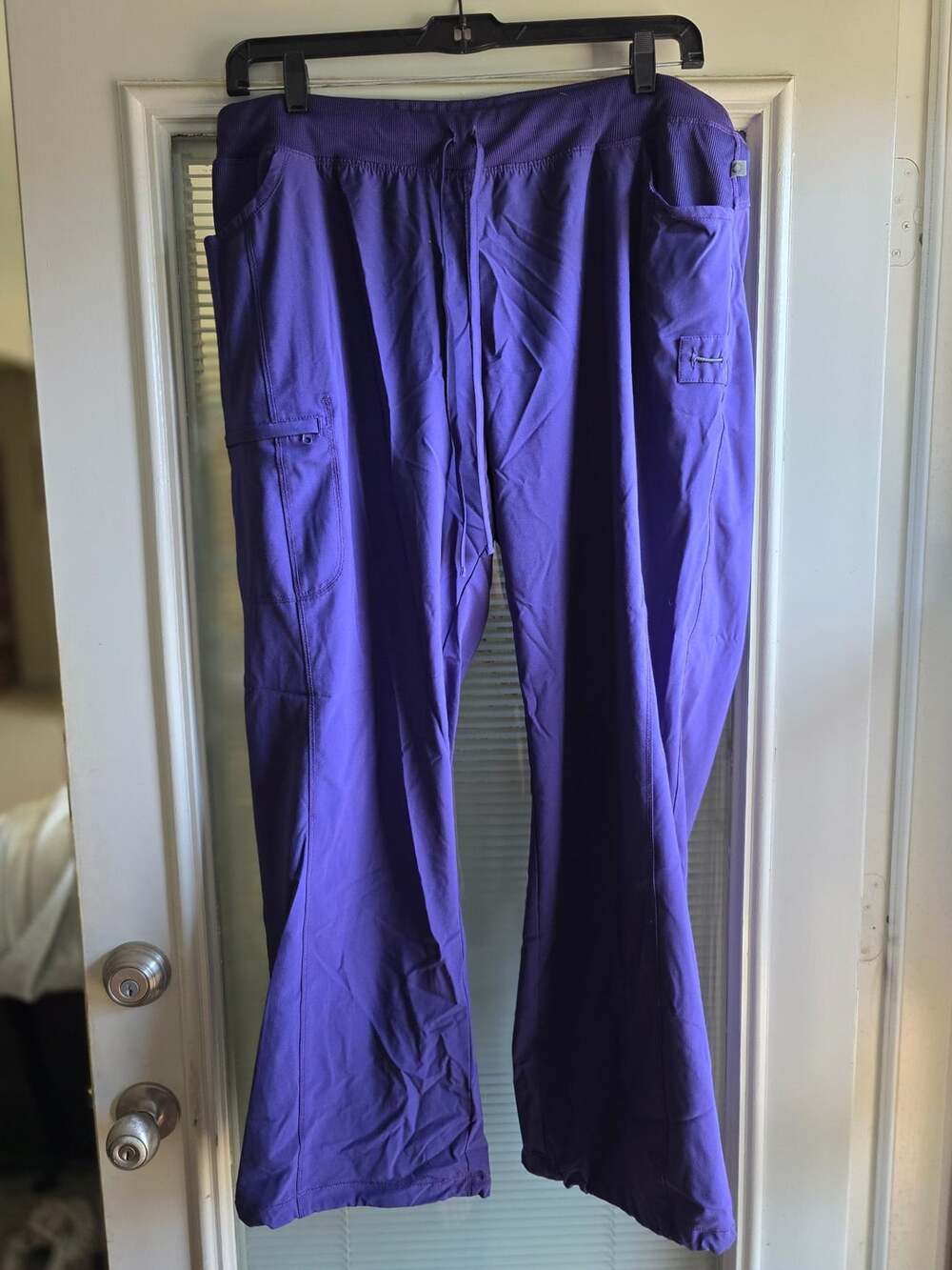 Cherokee Infinity Scrub Pants Size 2XL Purple Flare Medical Uniforms Cargo